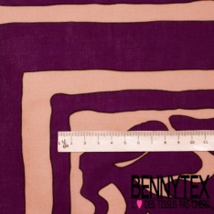 Voile de coton digital imprimé quadrillage provençale charbon blanc discret