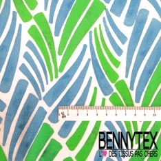 Crêpe viscose digital motif jeu de rayure art déco saumon camel abricot givré blanc discret