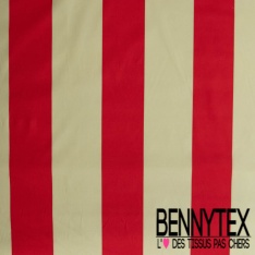 Popeline coton élasthanne digital simple base motif baroque blanc fond or de miel