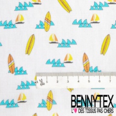 Fibranne viscose imprimé digital tableau fleur tropicale