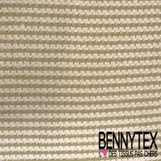 Coton natté quadrillage tartan blanc dicret gris clair fond marine