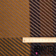 Coton natté motif rayure fantaisie fushia blanc cassé blanc discret