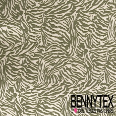 Fibranne viscose imprimé digital double base petit motif provençale fond bleu nuit