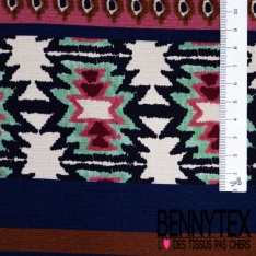 Crêpe viscose polyester froissé motif feuillage blanc discret fond noir