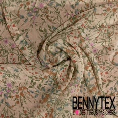 Mousseline crêpon viscose soie imprimé digital rayure fantaisie verticale parme noir lurex argent or petite laize