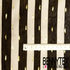 Mousseline crêpon viscose imprimé digital petite fleur des champs fond écru