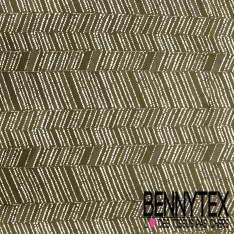 Guipure sinusoïde ajourée ton sur ton saumon givré