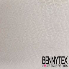 Guipure sinusoïde ajourée ton sur ton olive