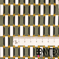 Satin coton élasthanne imprimé sakura rose fond rose nude pastel