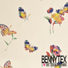 Coton Ottoman Motif Floral Rétro