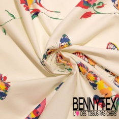 Coton Ottoman Motif Floral Rétro