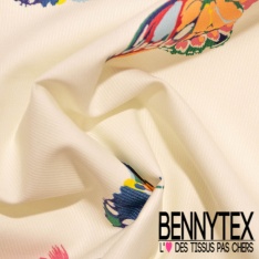 Coton Ottoman Motif Floral Rétro