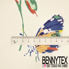 Coton Ottoman Motif Floral Rétro