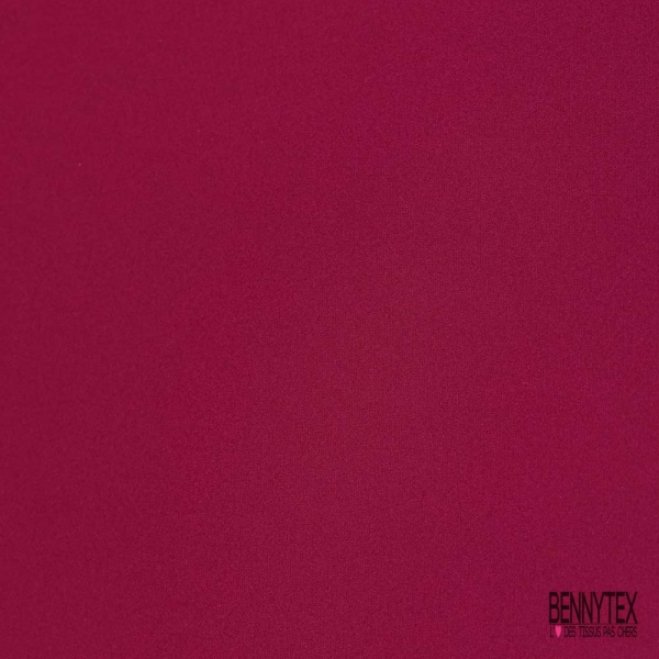 Crêpe polyester double retors uni noir certifié Oeko Tex