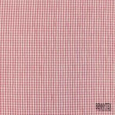 Coton seersucker motif petit vichy bleu roi blanc optique