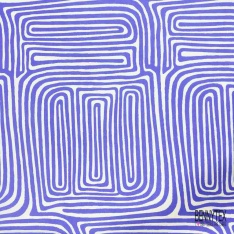 Voile de coton digital élasthanne imprimé baroque stylisé kaki noir vanille