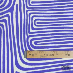 Voile de coton digital élasthanne imprimé baroque stylisé kaki noir vanille