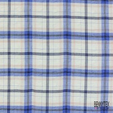 Coton seersucker motif quadrillage vert gazn blanc optique lurex or clair