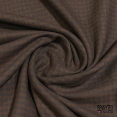 Coton gratté tissé teint grands carreaux bleu lavande vert gazon