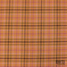 Coton gratté tissé teint pied de poule anthracite taupe foncé