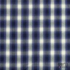 Coton tissé teint élasthanne imprimé tartan lavande crocus blanc discret orange