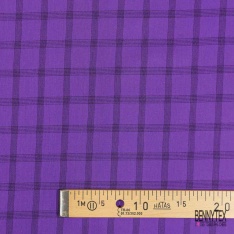 Coton viscose tissé teint tartan anthracite framboise beige blanc discret