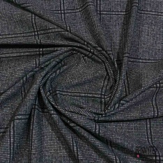 Maillot de bain polyamide élasthanne imprimé fine rayure sergé ciel blanc optique