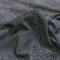 Maillot de bain polyamide élasthanne imprimé fine rayure sergé ciel blanc optique