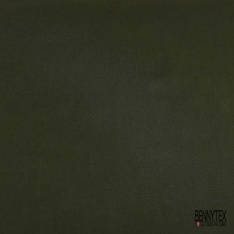 Popeline coton polyamide élasthanne uni kaki militaire