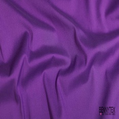 Popeline coton polyamide élasthanne uni raisin de Concord