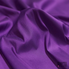 Popeline coton polyamide élasthanne uni raisin de Concord