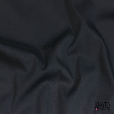 Popeline coton polyamide élasthanne uni navy