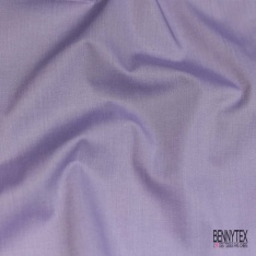 Popeline coton polyamide élasthanne uni lavande