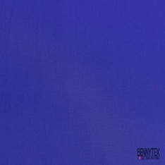 Popeline coton polyamide uni bleu roi