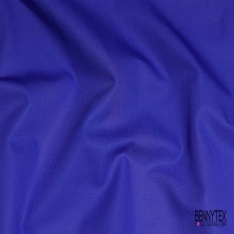 Popeline coton polyamide uni bleu roi