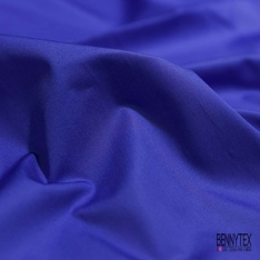 Popeline coton polyamide uni bleu roi