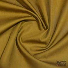 Popeline coton polyamide uni épice de Cathay