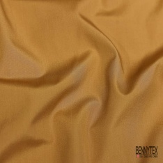 Popeline coton polyamide uni camel