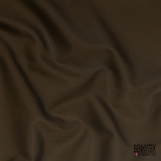 Popeline coton polyamide uni bison