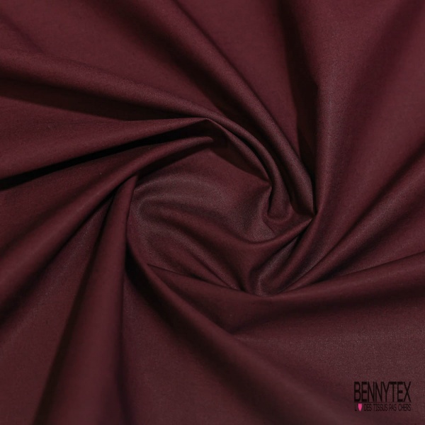 Popeline coton polyamide uni sang de taureau