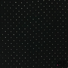 Double gaze de coton broderie anglaise noir