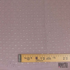 Double gaze de coton broderie anglaise brouillard de mer