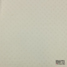 Double gaze de coton broderie anglaise blanc optique