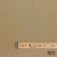 Double gaze de coton broderie anglaise sable de la prairie