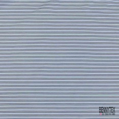 Viscose polyamide imprimé rayure horizontale rose trémière orange brûlé blanc discret