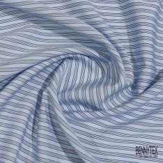 Viscose polyamide imprimé rayure horizontale rose trémière orange brûlé blanc discret