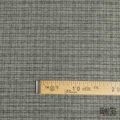 Laine coton costume motif chevron taupe blanc cassé
