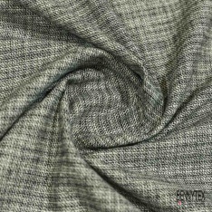 Laine coton costume motif chevron taupe blanc cassé