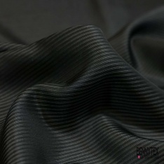 Ottoman de laine soie fin costume satiné noir