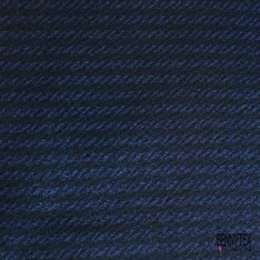 Sergé de laine souple motif pied de coq noir marine